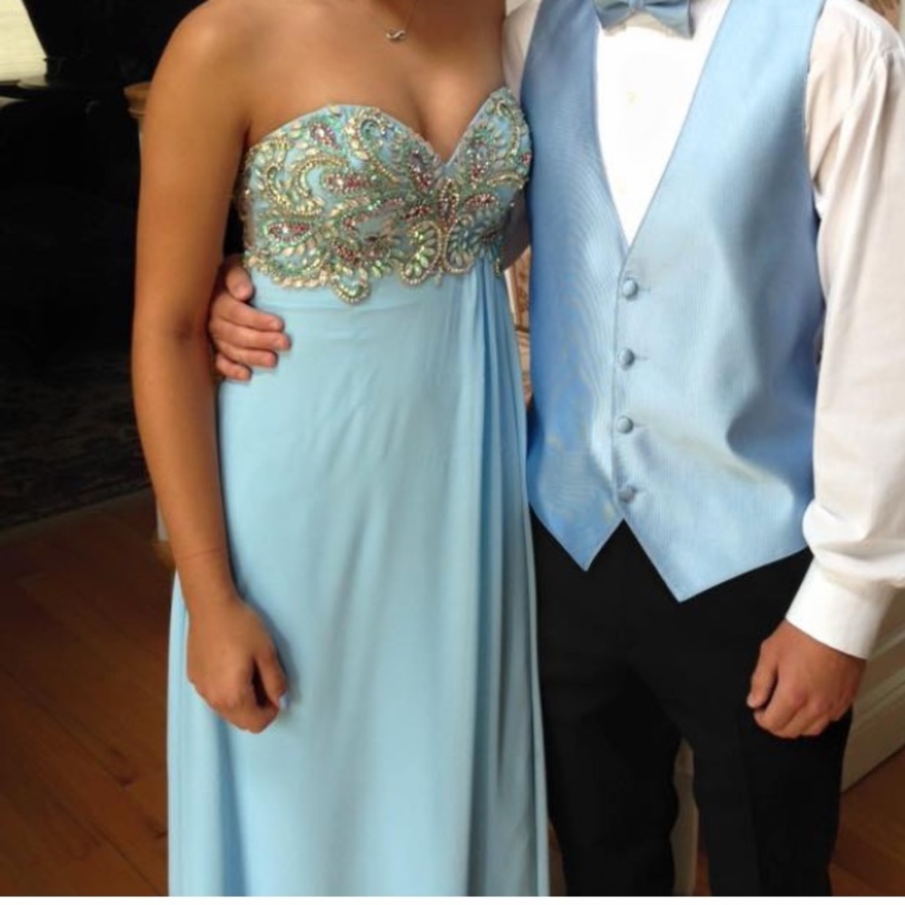 BLUE PROM DRESS
